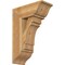 Ekena Millwork Merced Traditional Rough Sawn Bracket w/ Offset Brace, Western Red Cedar, 8"W x 18"D x 26"H BKT0806X18X26MRC01RWR - alternate 1